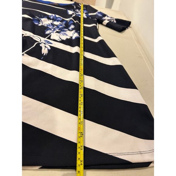 Signature by Robbie Bee Navy Blue Dress - Size M - Picture 9 of 9